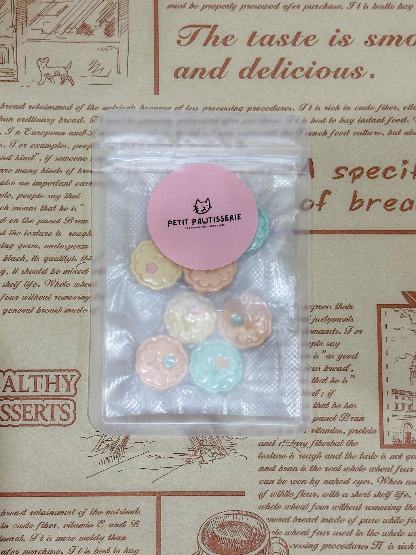 Mini Flower Cookie Pet Treats 8 pcs