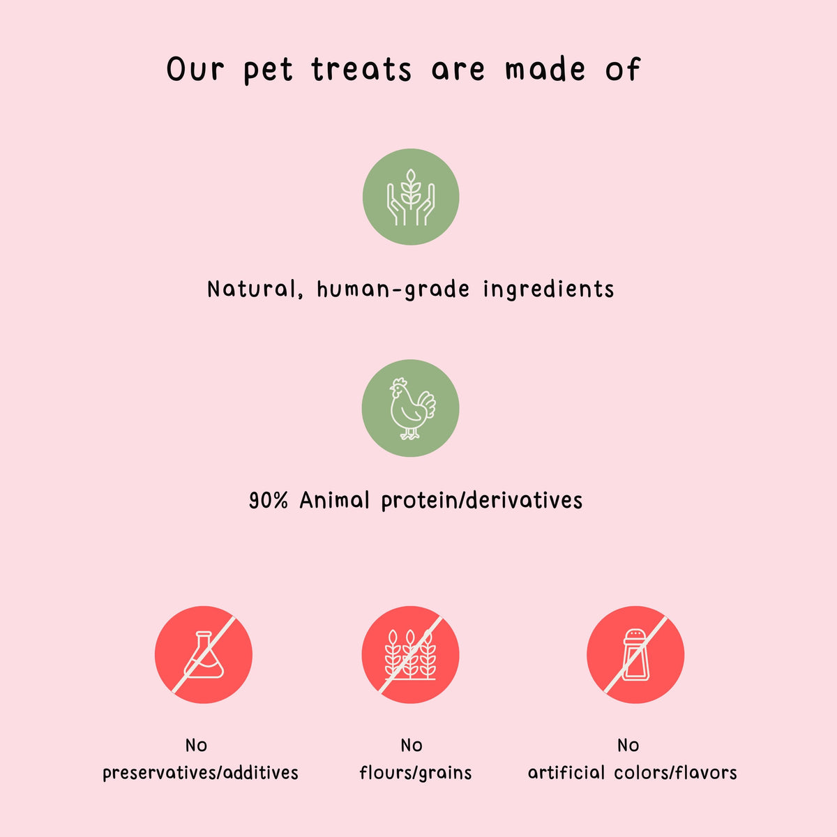 Valentine Coquette Hearts Goat Milk Pet Treats 10 pcs