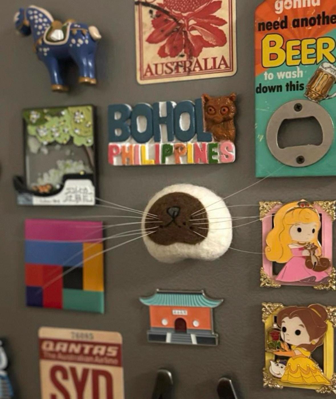 PREORDER Handmade Magnetic Felt Cat Whisker Collector