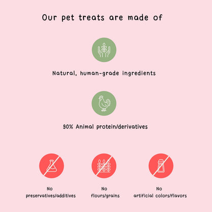 Valentine Coquette Hearts Goat Milk Pet Treats 10 pcs