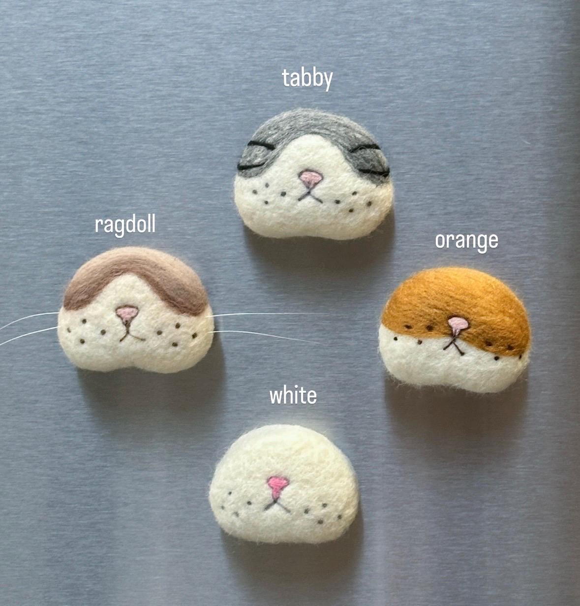 Handmade Magnetic Felt Cat Whisker Collector