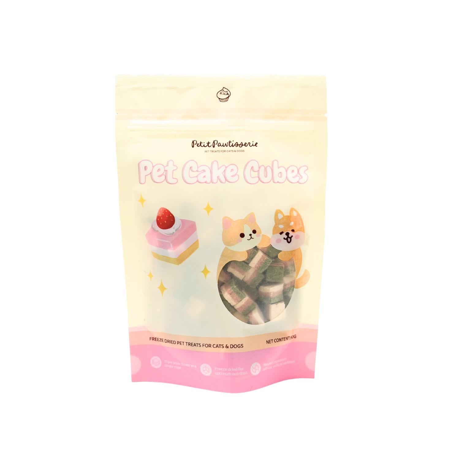 PREORDER Freeze Dried Cake Cube Pet Treats 50g