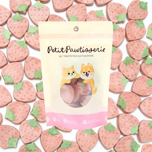 Freeze Dried Strawberry Yogurt Pet Treats 50g