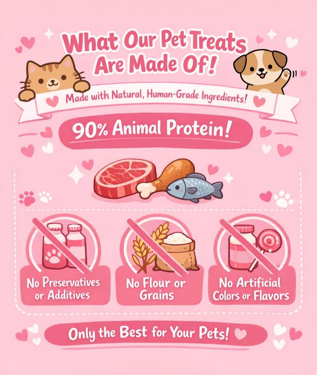 Floral Garden Goat Milk Pet Treats 15 pcs