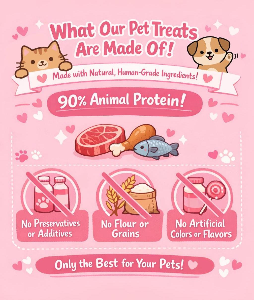 Bakery Bread Pet Treats 14 pcs