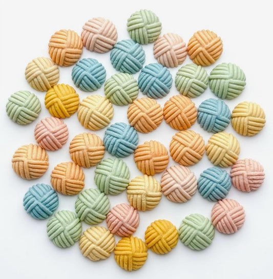 Multicolor Yarn Ball Chicken Pet Treat 1 oz