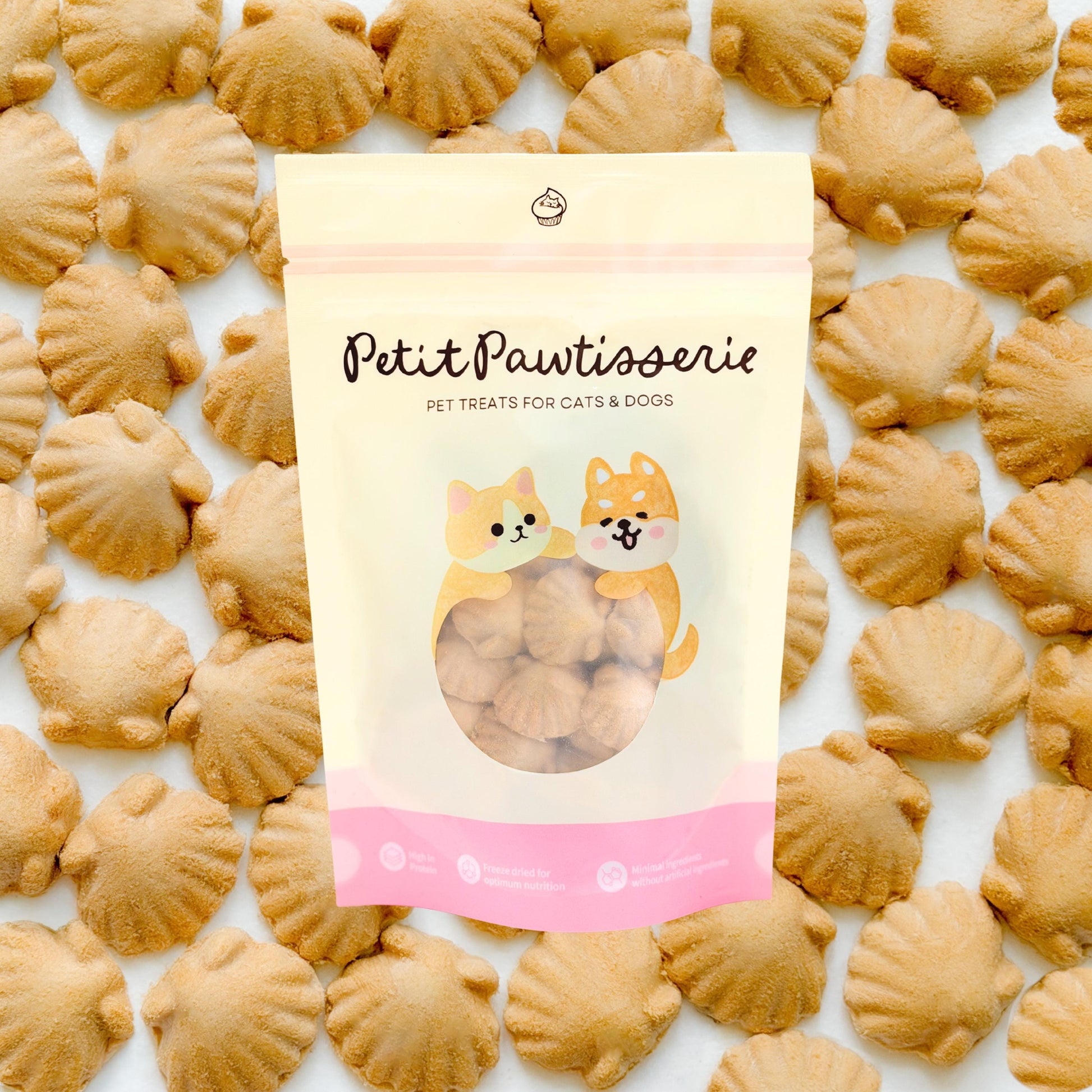 Freeze Dried Seashell Pet Treats 50g